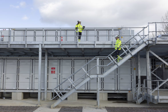 Site image of energy storage system in the UK