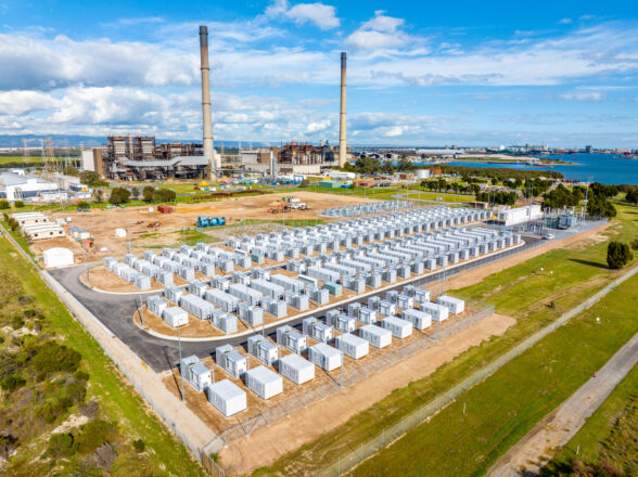 Site image from Wärtsilä's energy storage project in South Australia